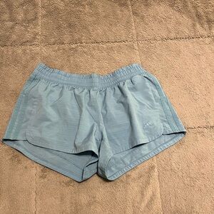 Blue adidas athletic shorts